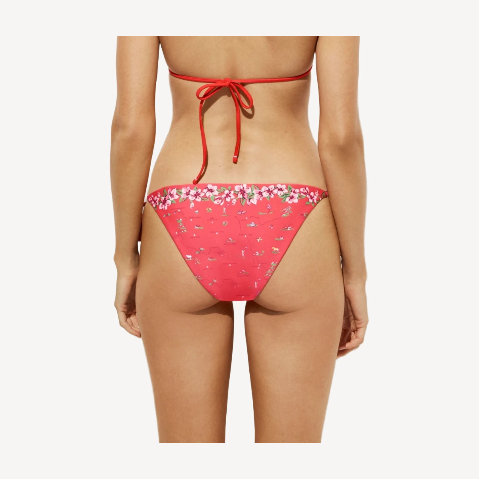String bikini bottom in map-print Classic Sculpt™