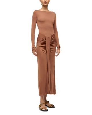Staud Gres Waterfall Ruffle Dress