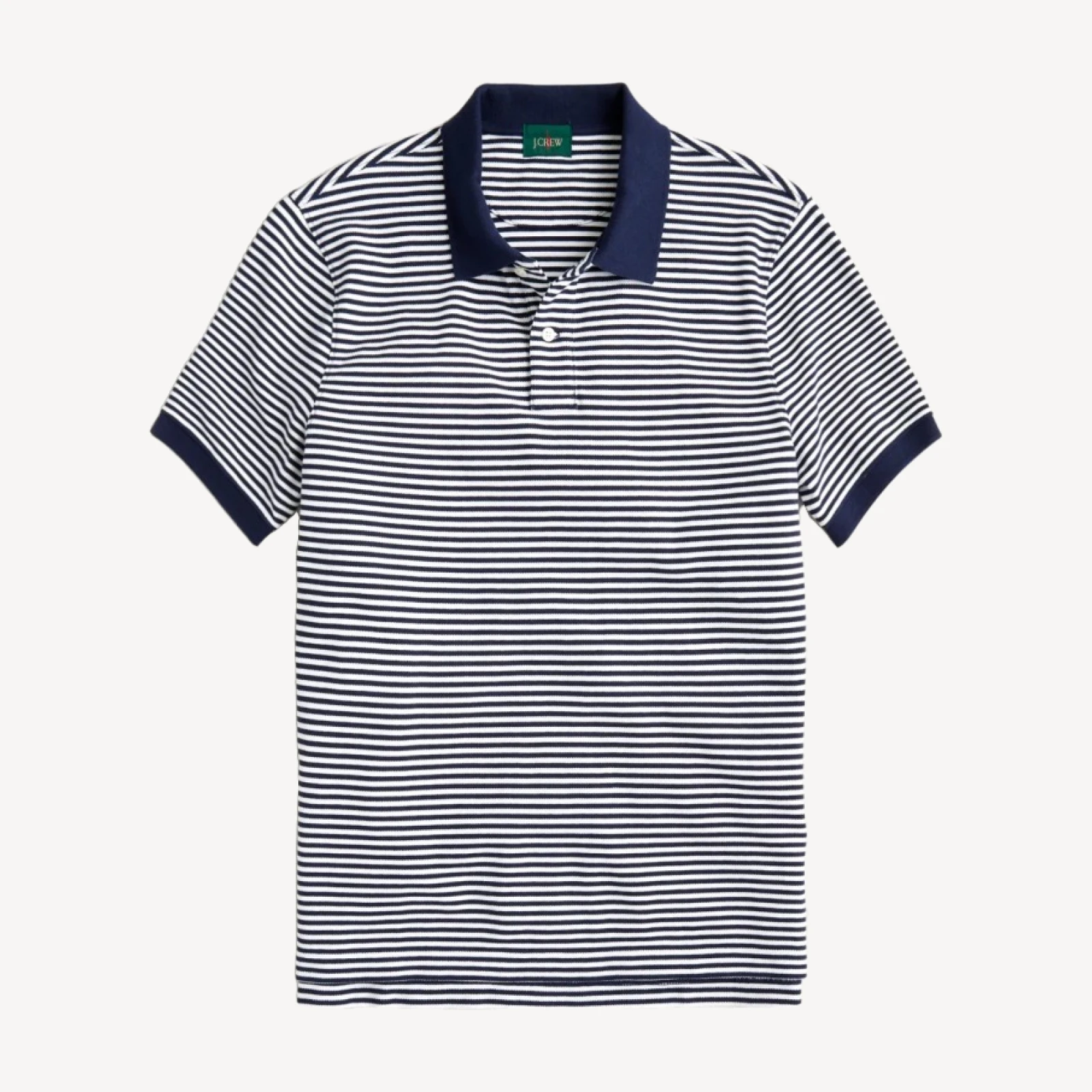 Piqué polo shirt in stripe