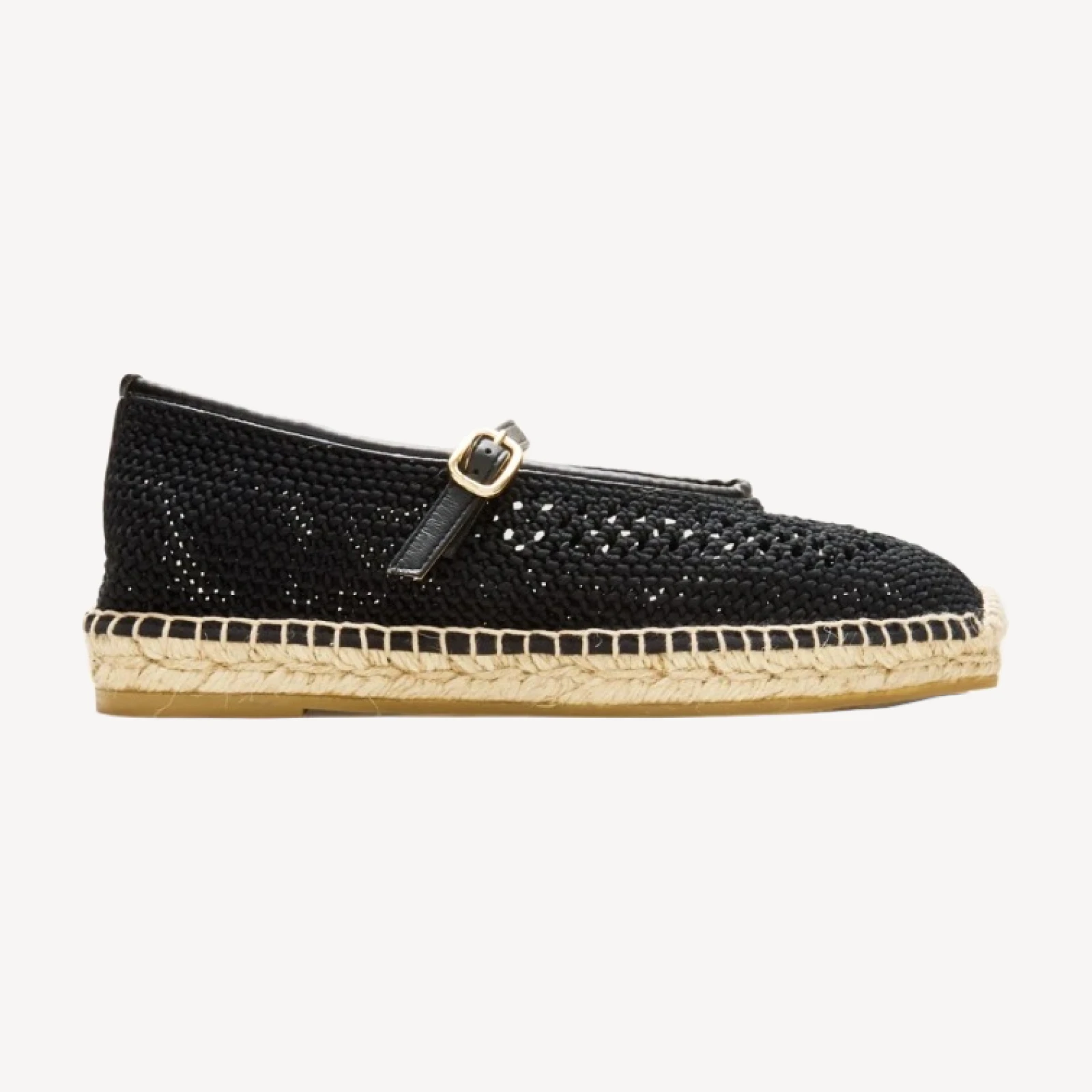 Made-in-Spain Sophie Mary Jane espadrilles with crochet