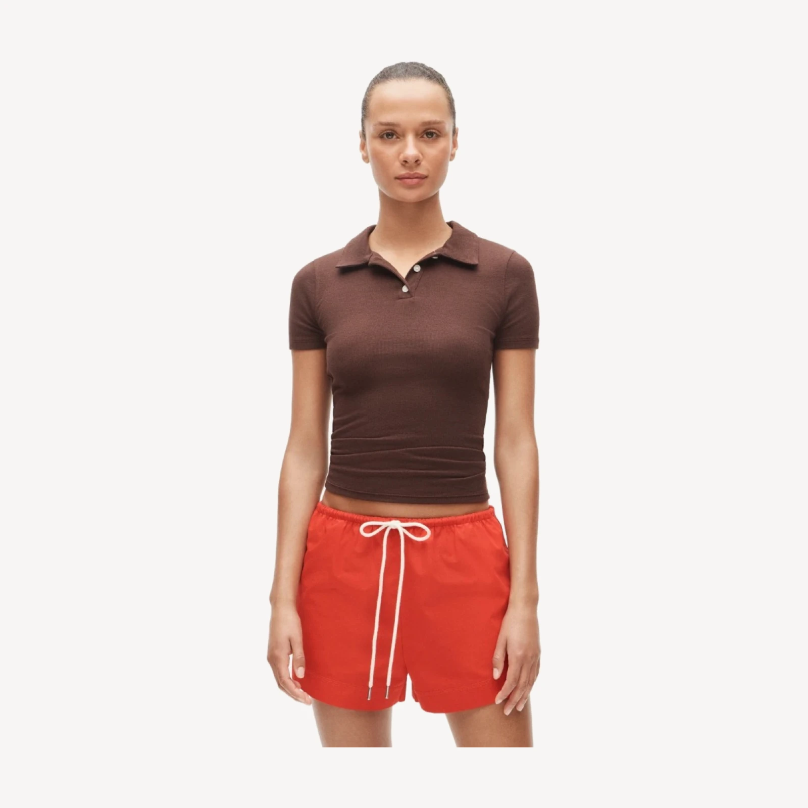 Lightweight short-sleeve polo shirt
