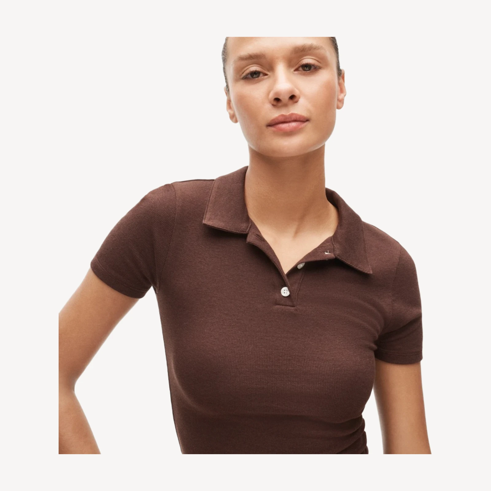 Lightweight short-sleeve polo shirt