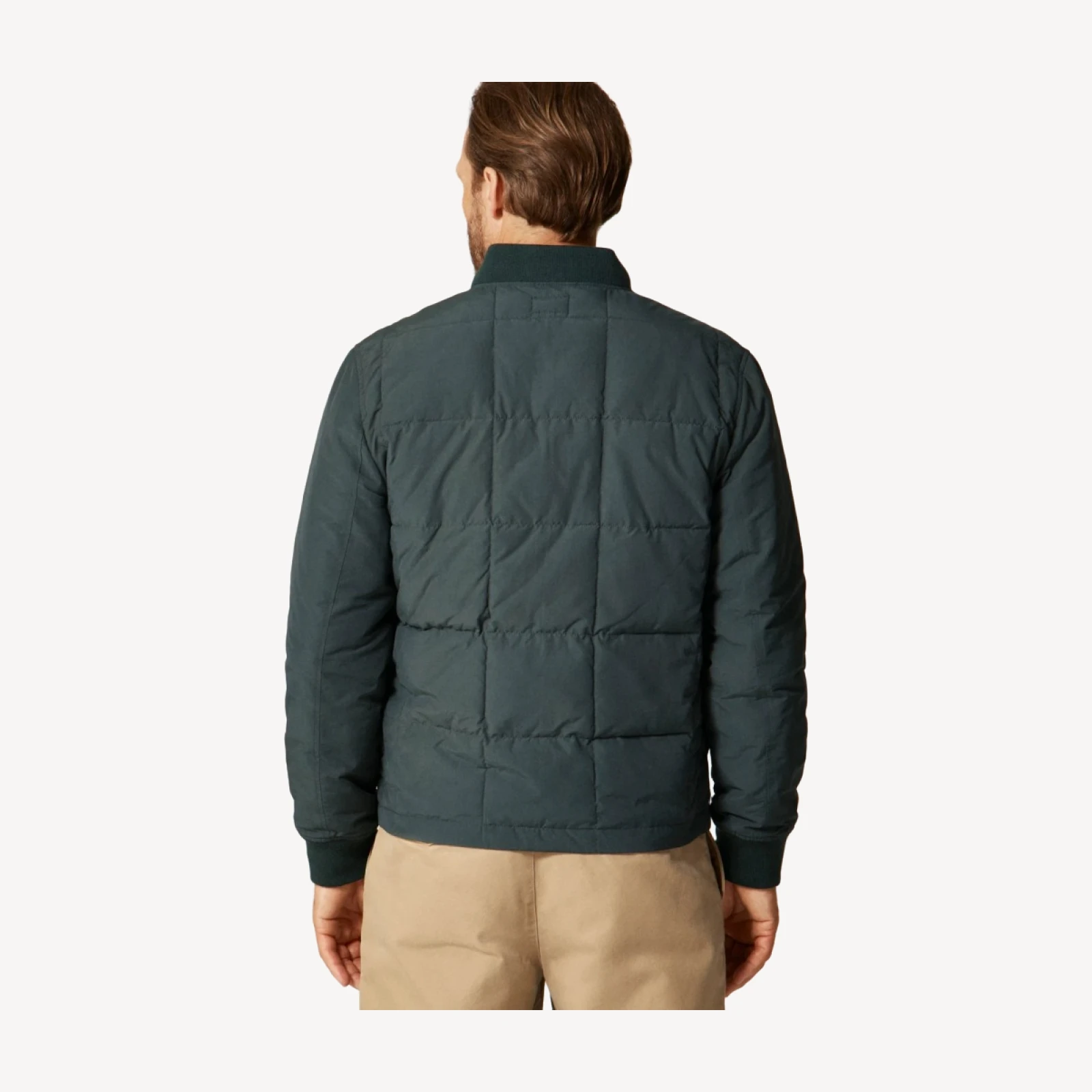 Box-quilt insulated bomber jacket with PrimaLoft®
