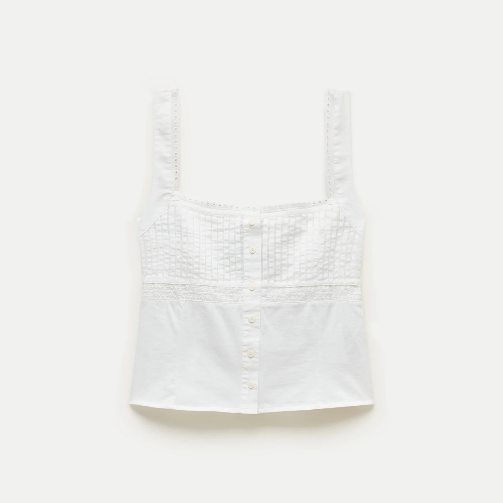 Pintuck tank top