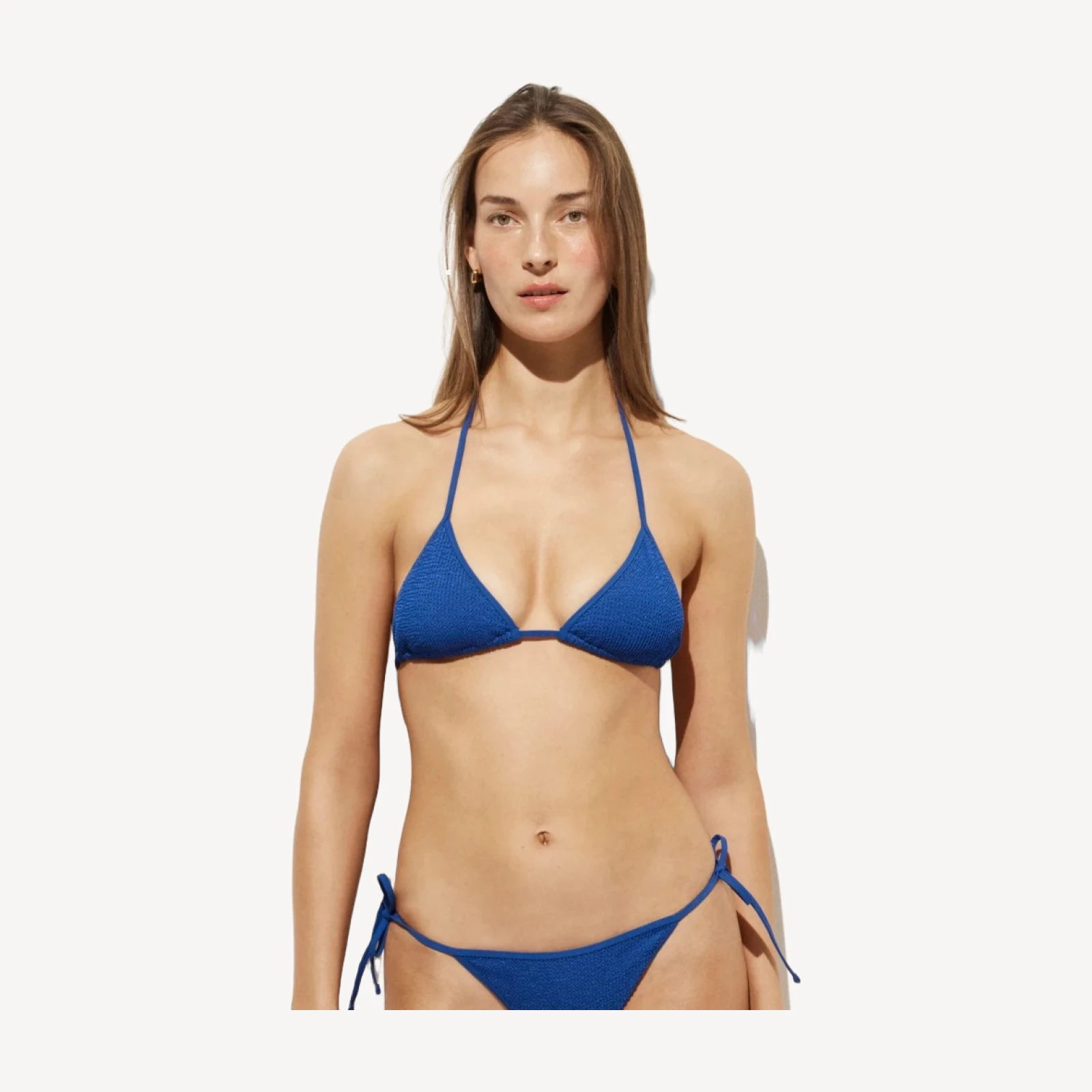Scrunchie string bikini top