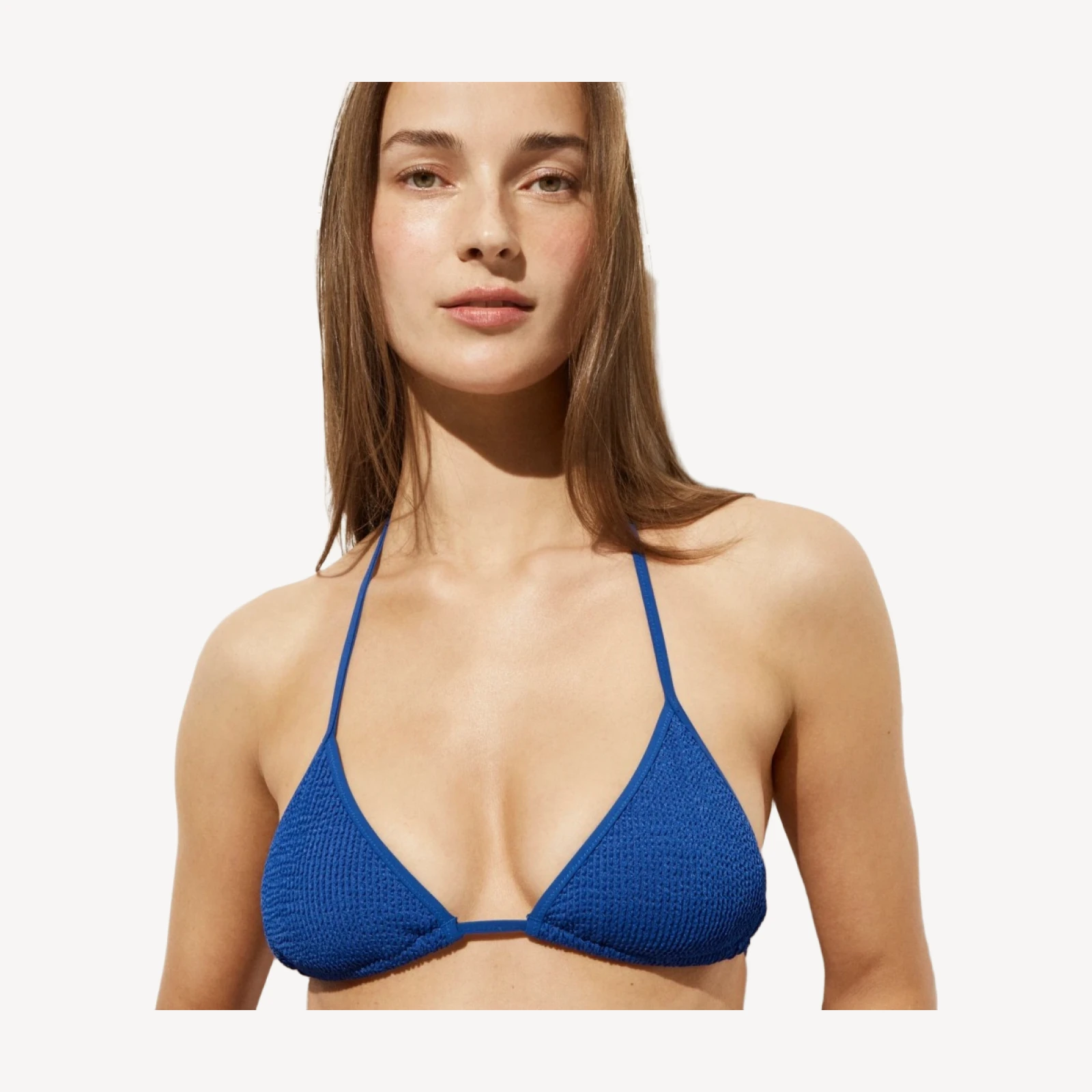 Scrunchie string bikini top
