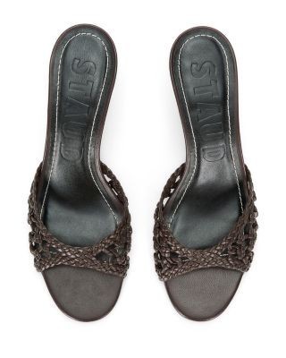 Staud Women's Brigitte Knotted Woven Mules