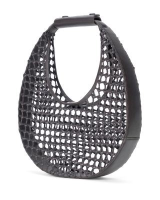 Staud Moon Hand Knotted Leather Tote