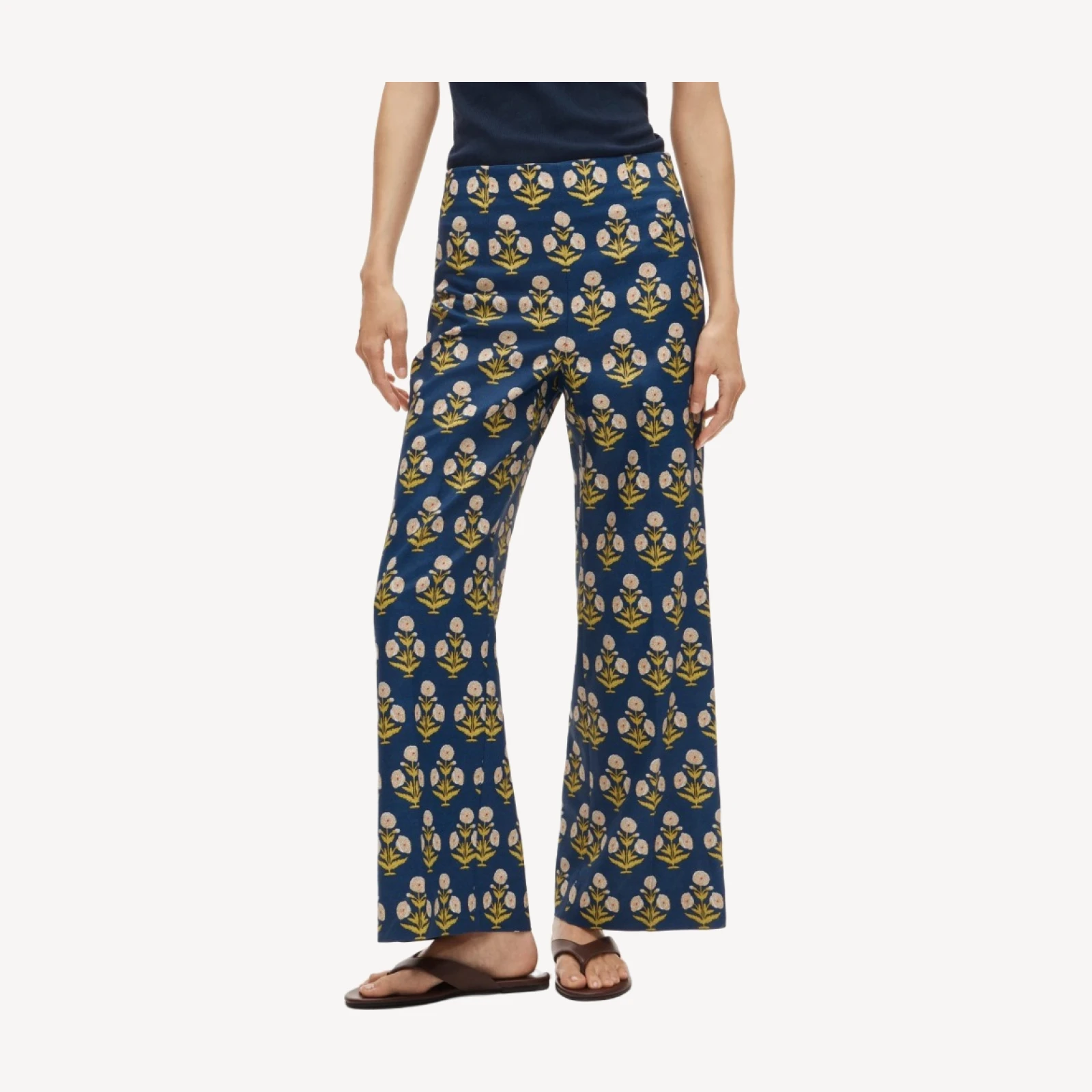 Rori pant in marigold block print