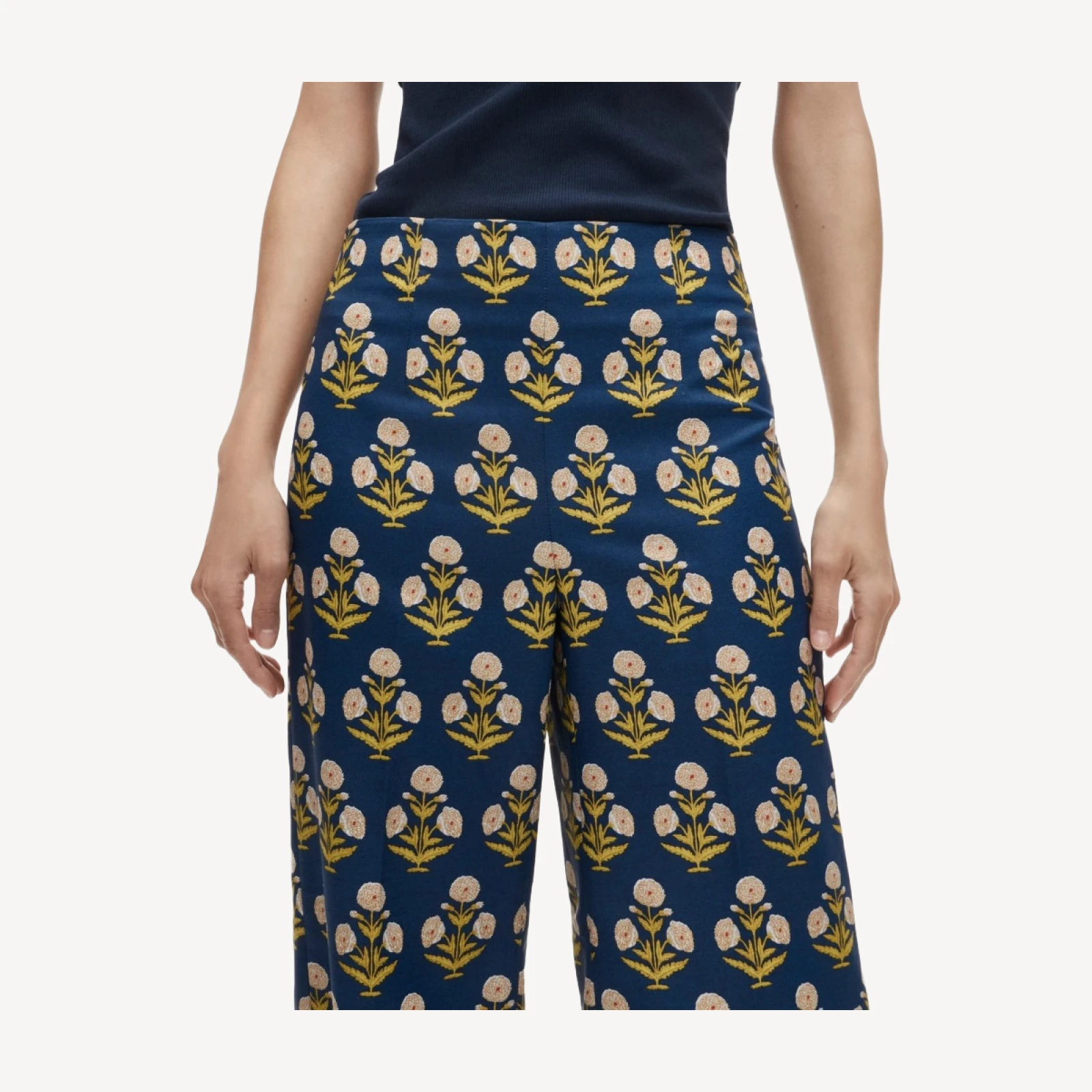 Rori pant in marigold block print