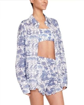 Staud Boyana Swim Cover-Up Shorts