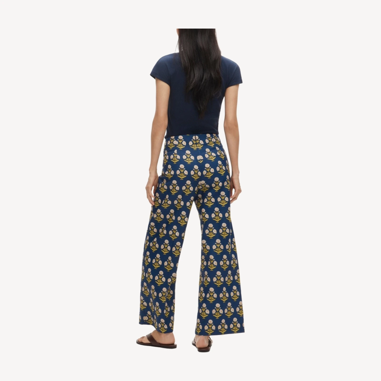 Rori pant in marigold block print