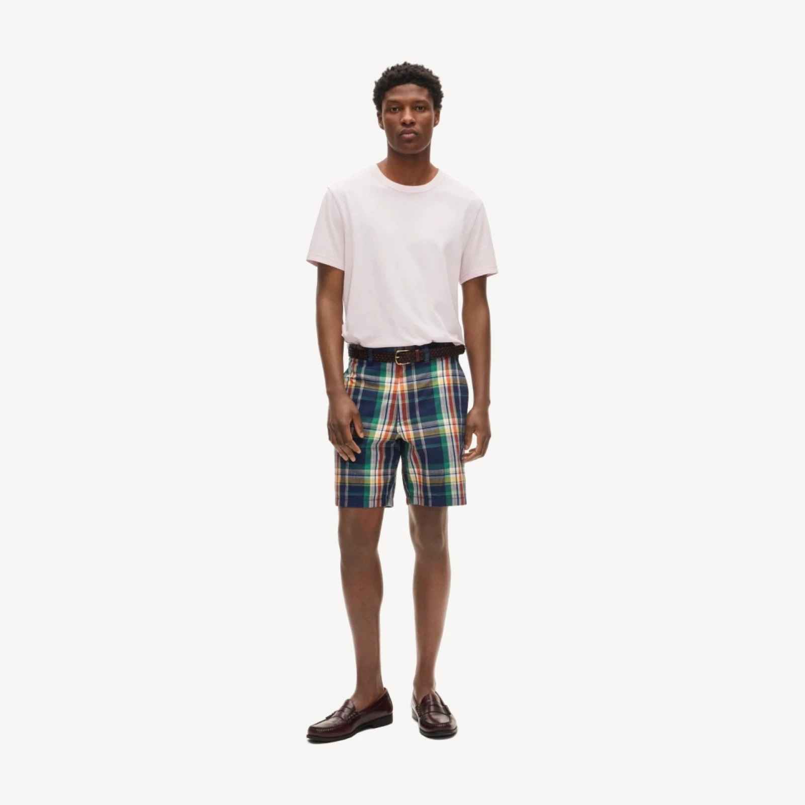 8" Relaxed short in Indian madras