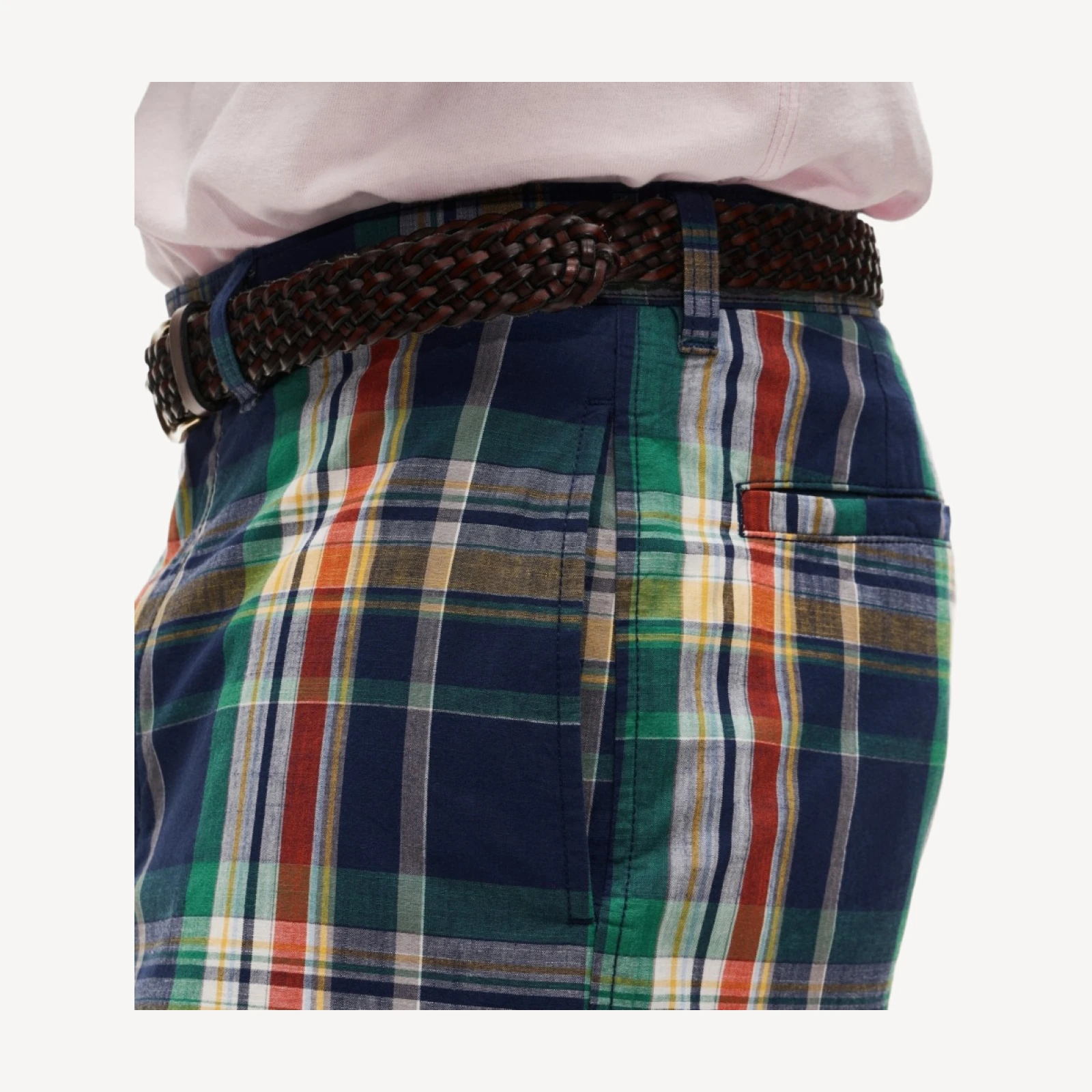 8" Relaxed short in Indian madras