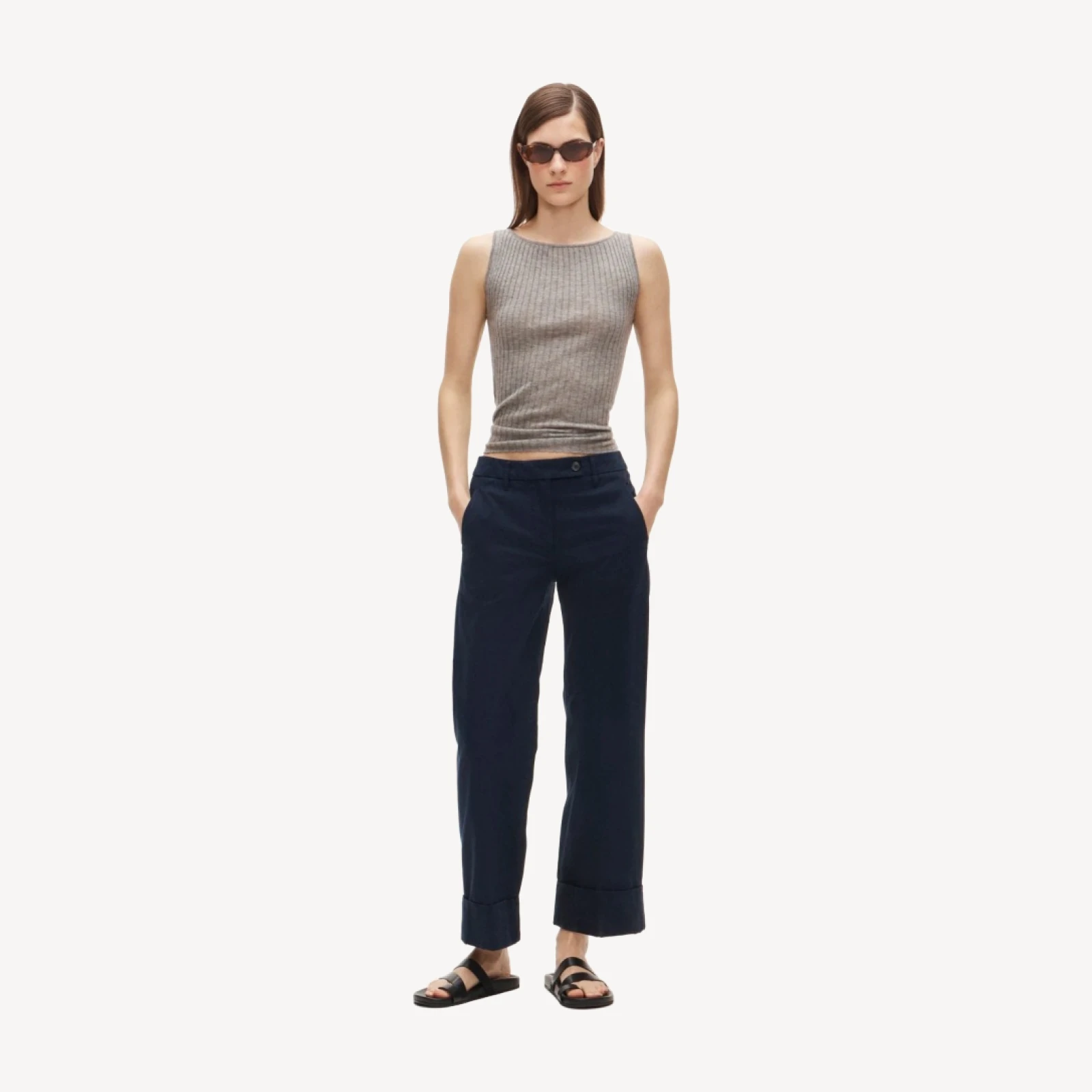 Cuffed chino pant