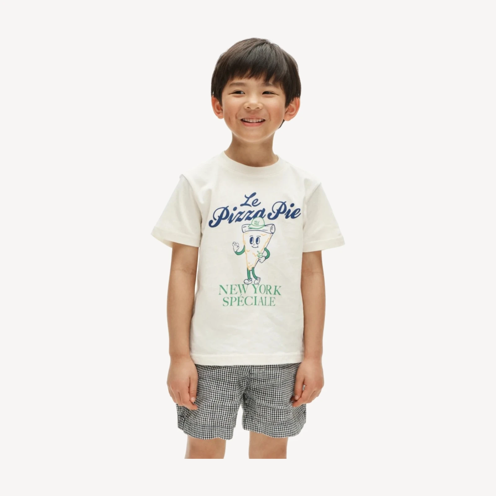 Kids' short-sleeve "Le pizza" graphic T-shirt