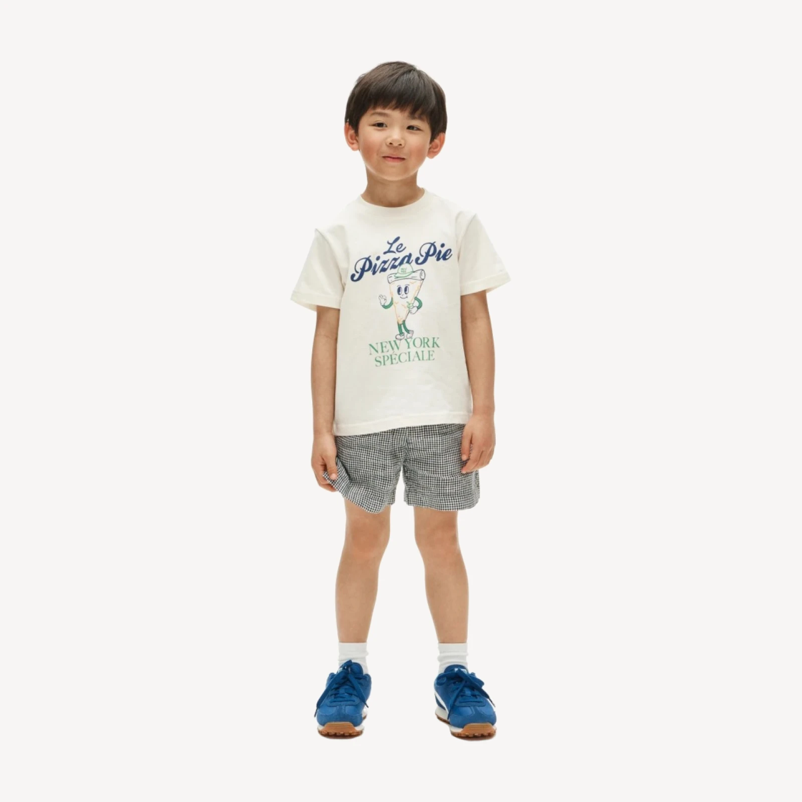 Kids' short-sleeve "Le pizza" graphic T-shirt