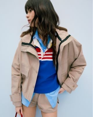 Staud Sail Color Blocked Polo Shirt