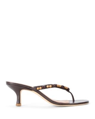 Staud Women's Freja Kitten Heel Thong Sandals
