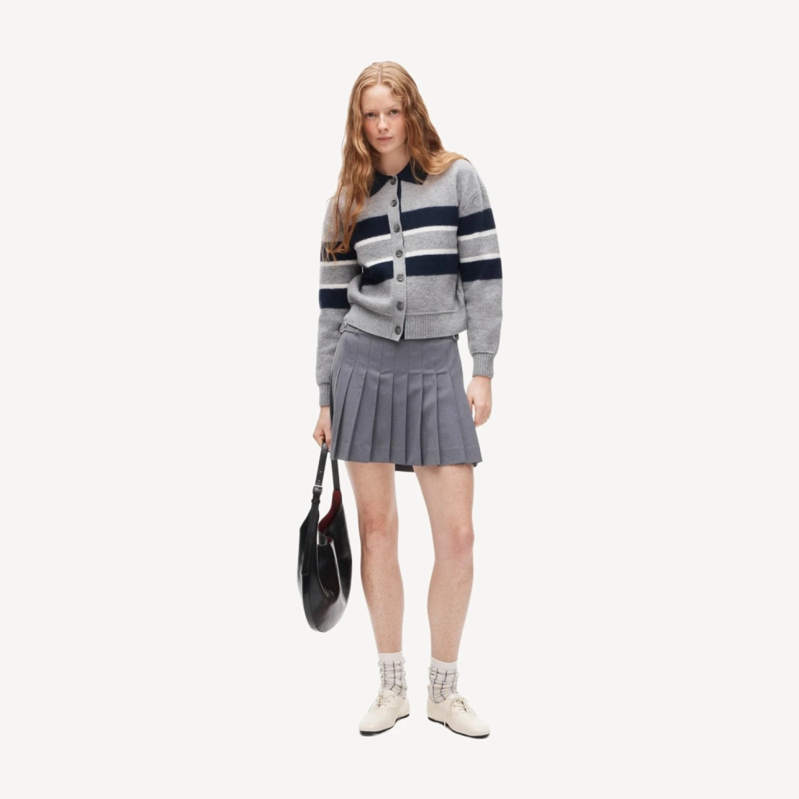 Ivy mini skirt in Gramercy suiting