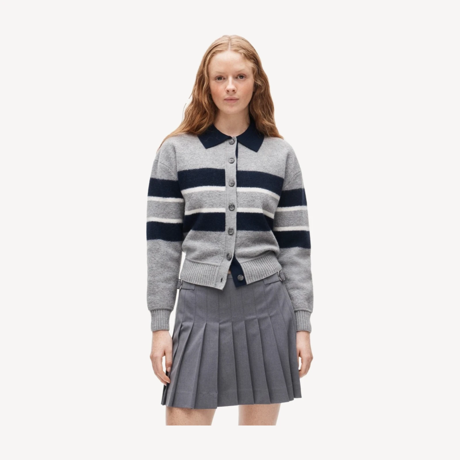 Ivy mini skirt in Gramercy suiting