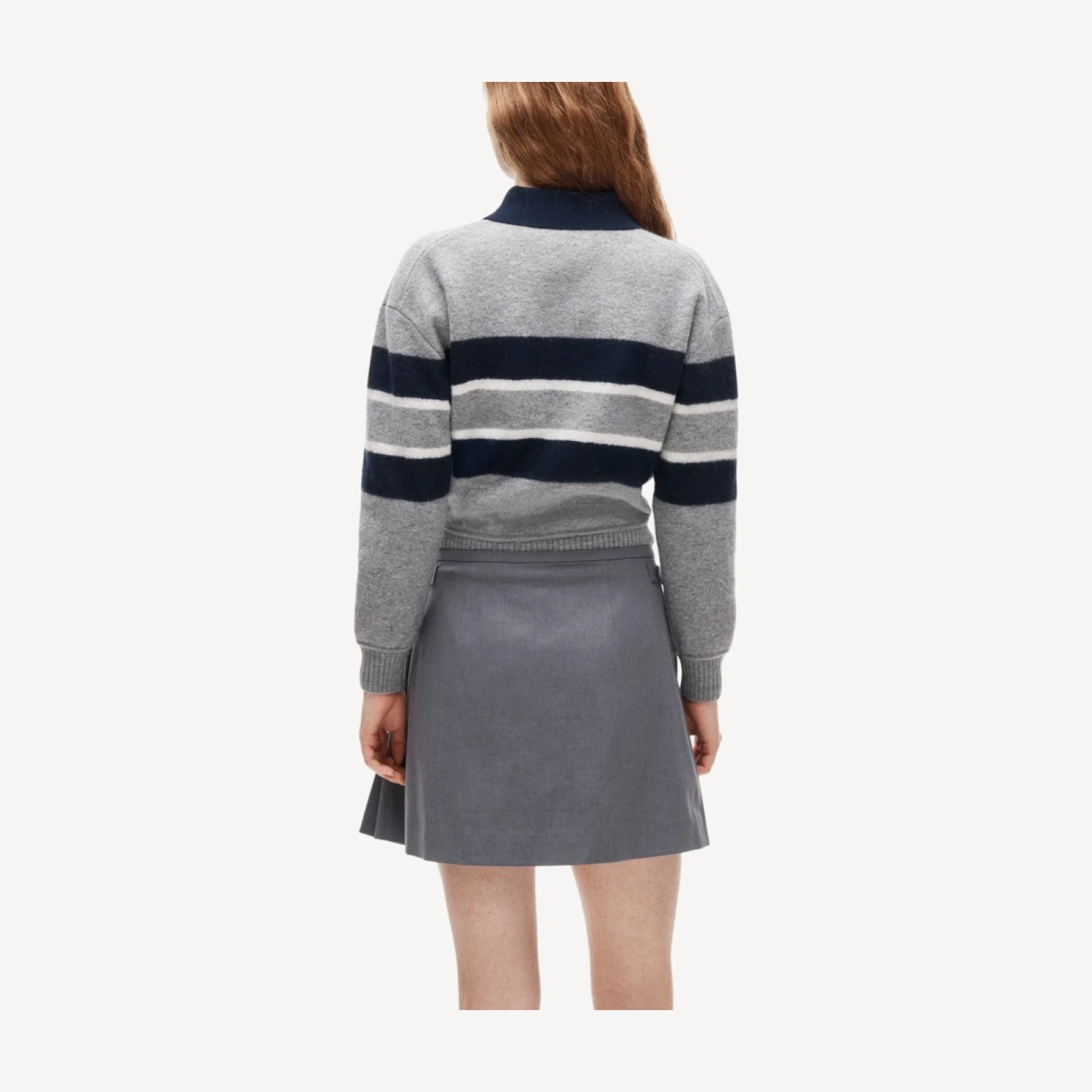 Ivy mini skirt in Gramercy suiting
