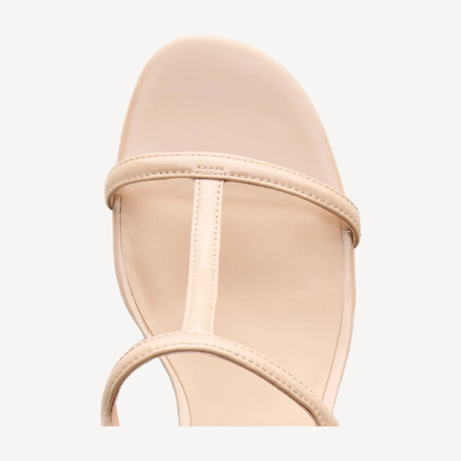 Kacie block-heel sandals in patent leather