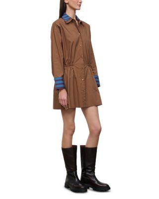 Staud Uptown Cotton Stretch Mini Dress