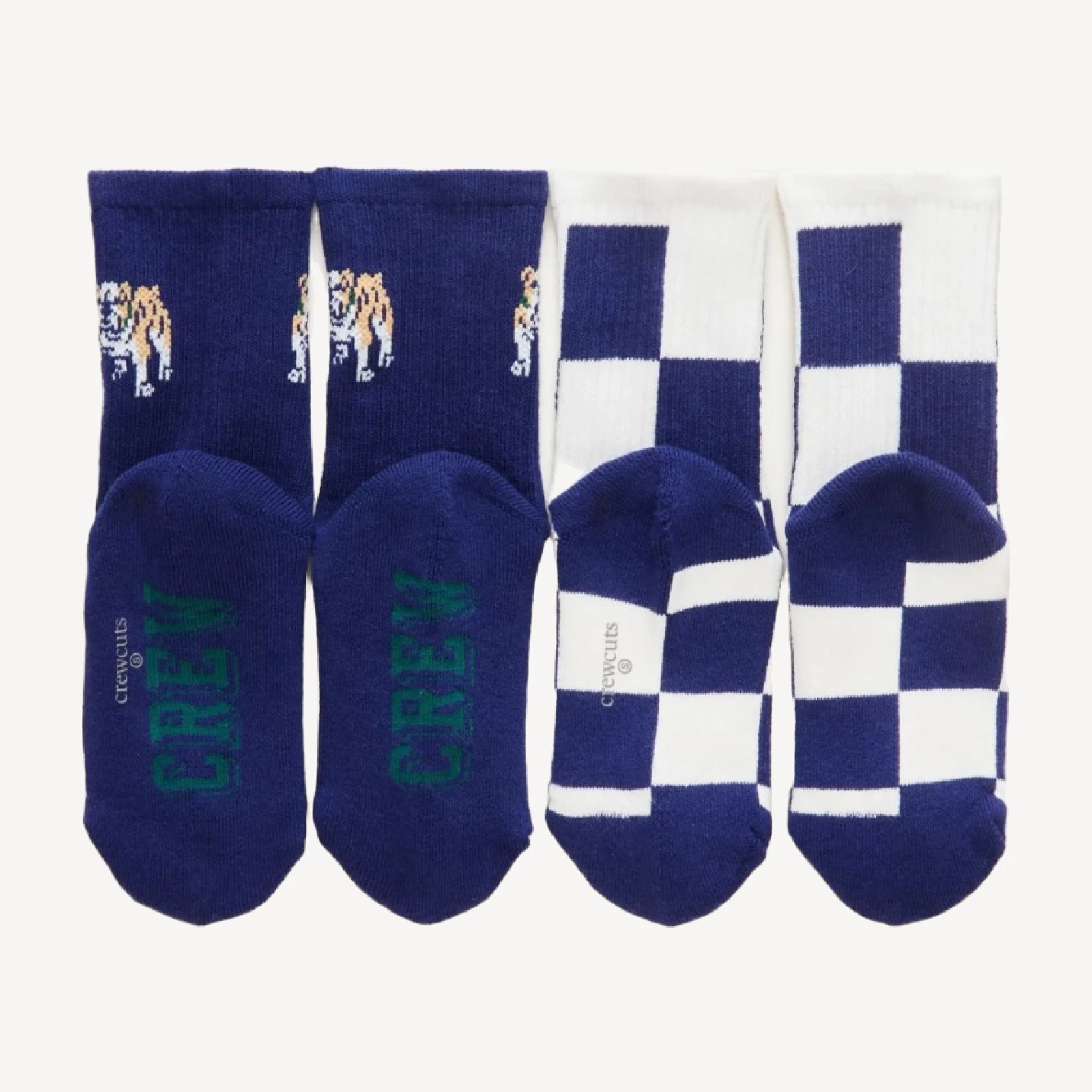 Kids' novelty trouser socks two-pack