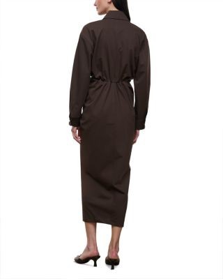 Staud Adler Gathered Waist Dress