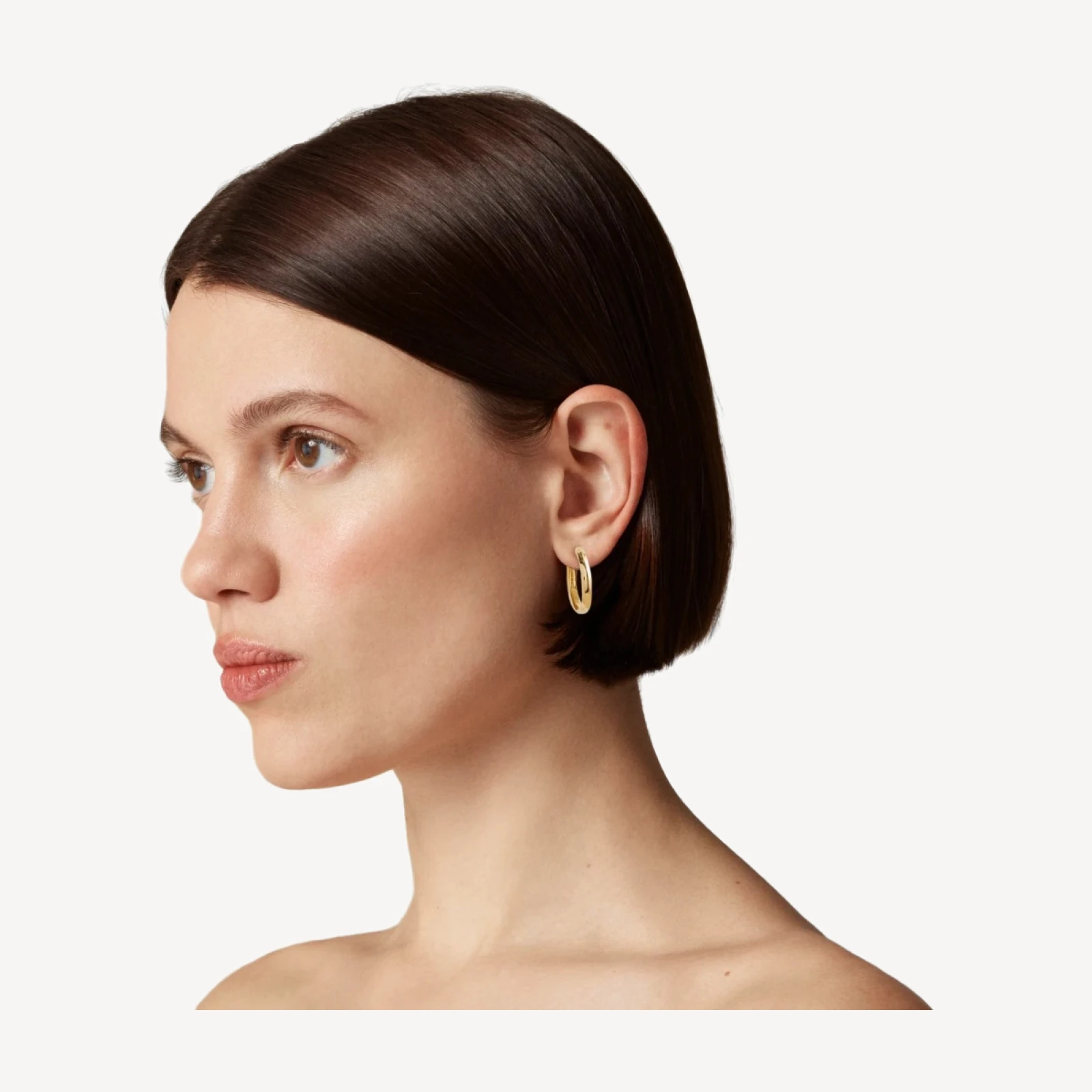 Demi-fine hoop earrings two-pack