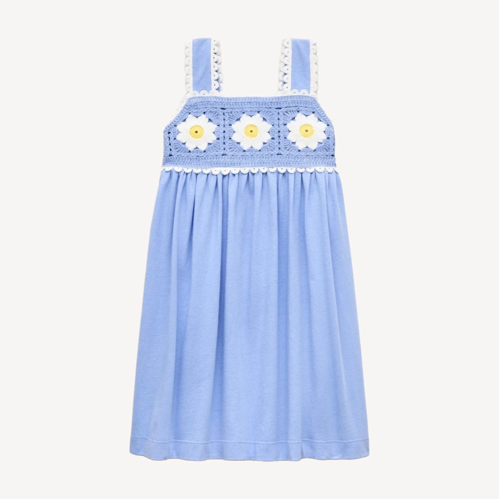 Girls' crochet mixy dress