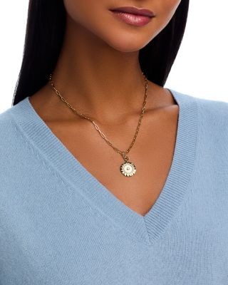Bloomingdale's Fine Collection Diamond Circle Pendant Necklace in 14K Yellow Gold, 0.28 tcw