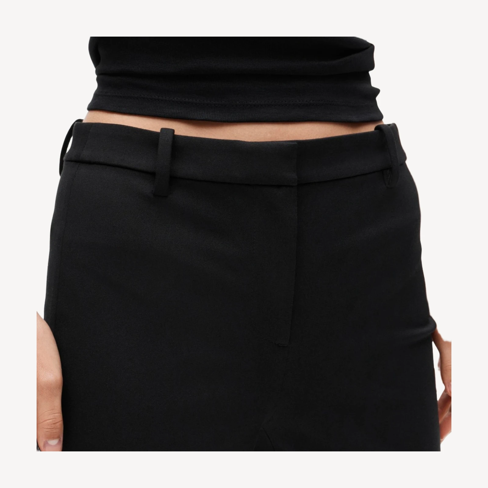 Café capri in bi-stretch cotton blend