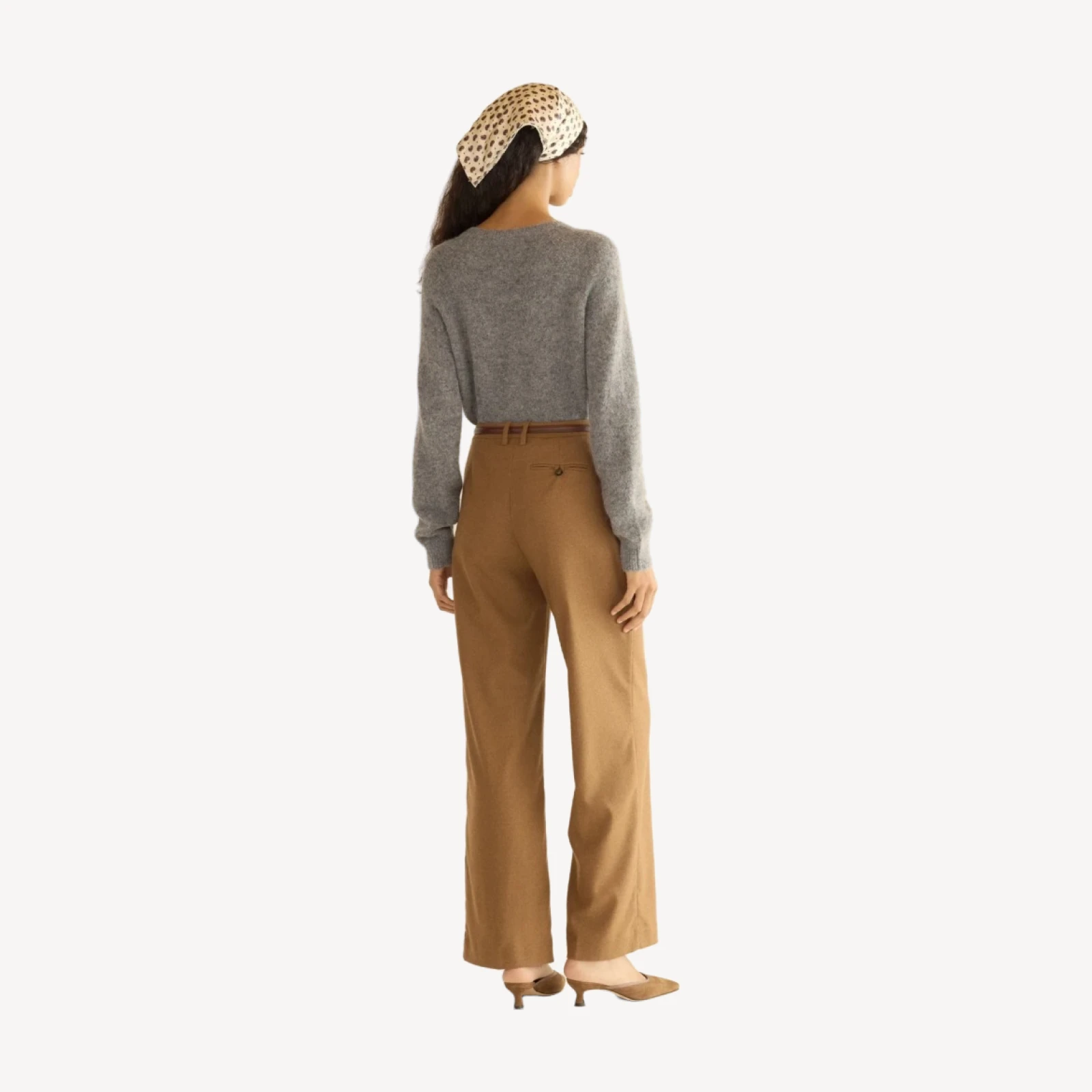 PETRA CARDIGAN -- DARK HEATHER GREY