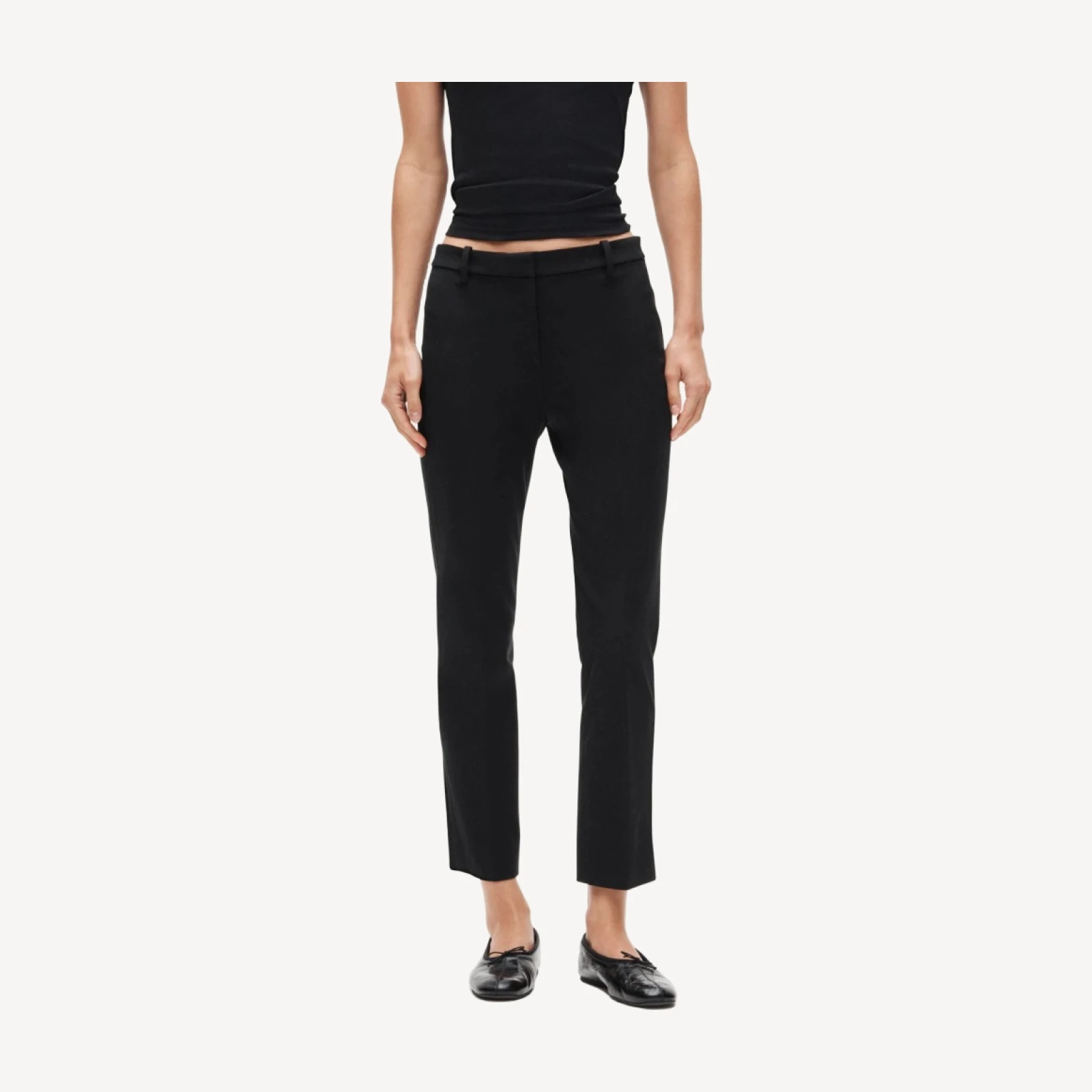 Café capri in bi-stretch cotton blend