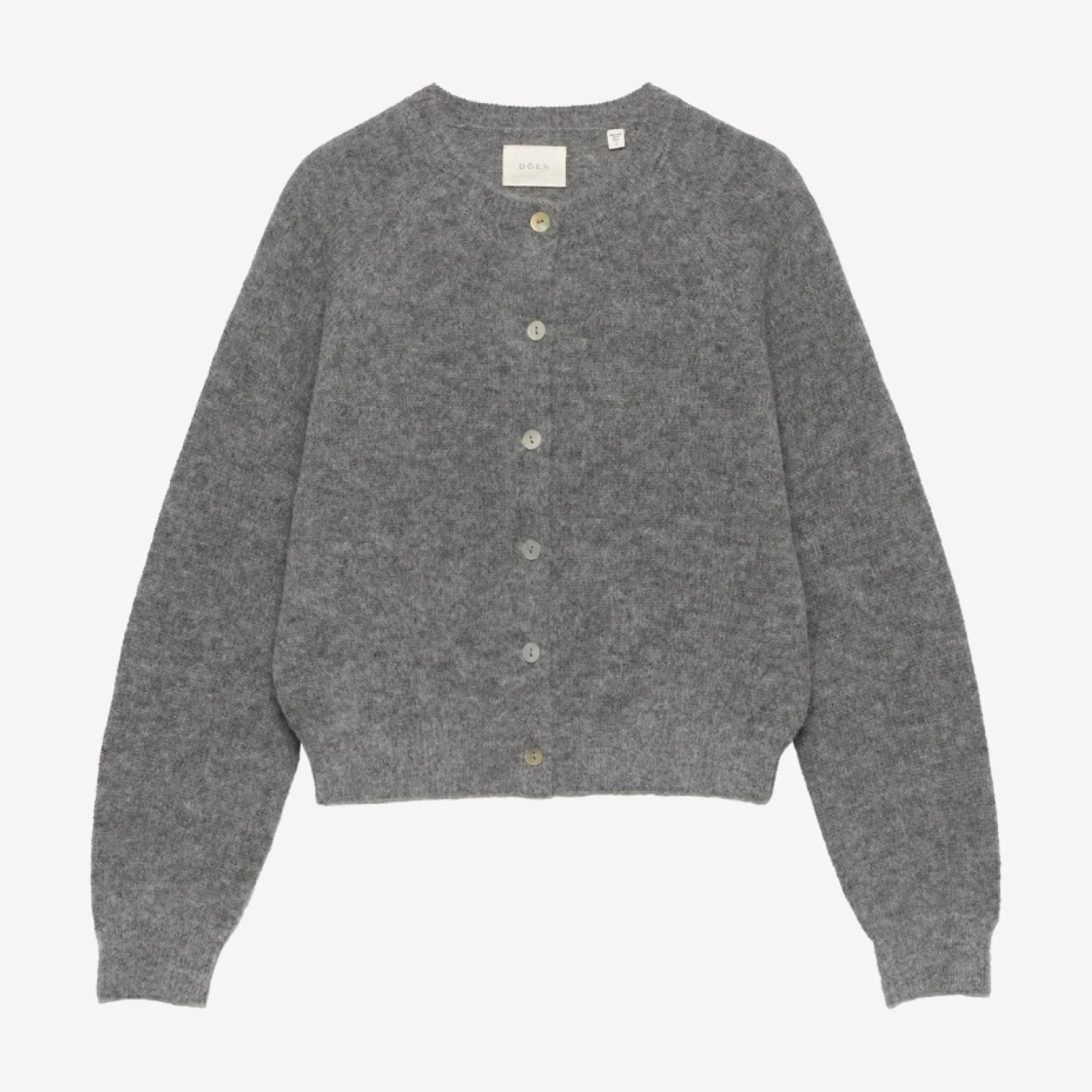 PETRA CARDIGAN -- DARK HEATHER GREY