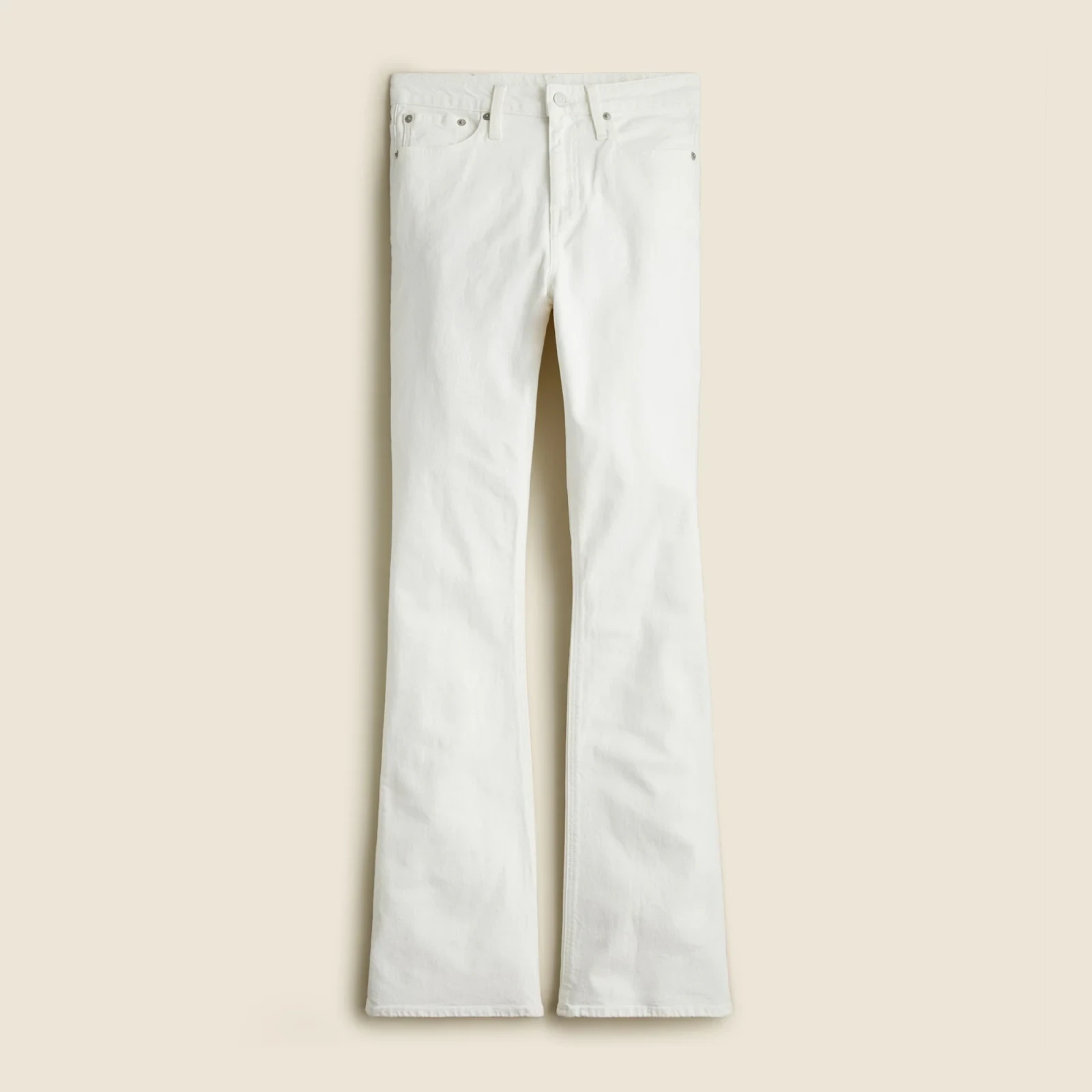 Skinny flare jean in white wash