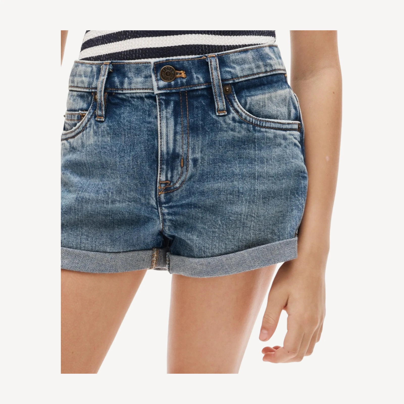 Girls' island denim short