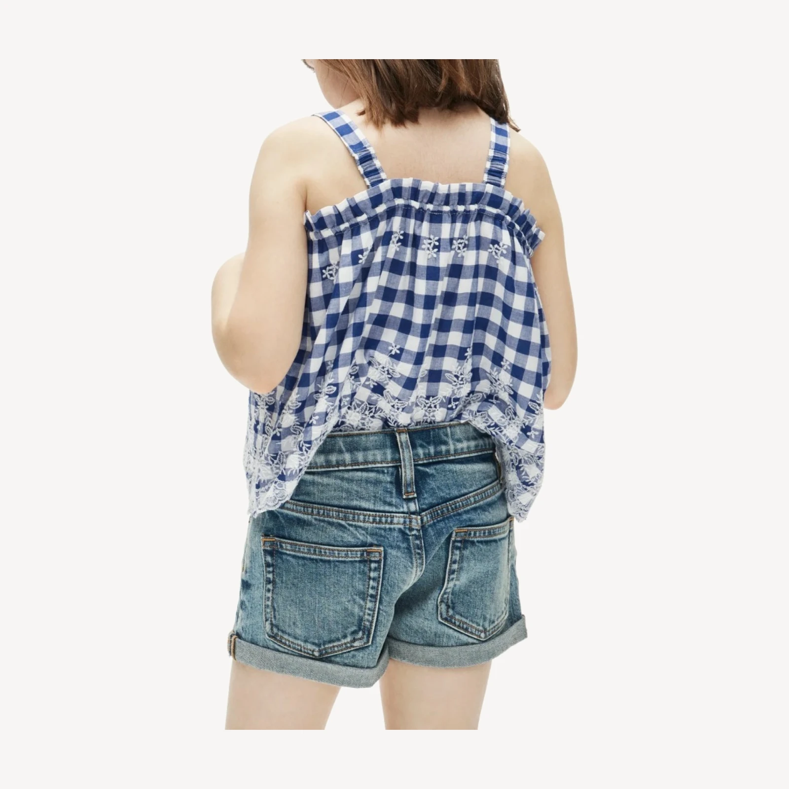 Girls' island denim short