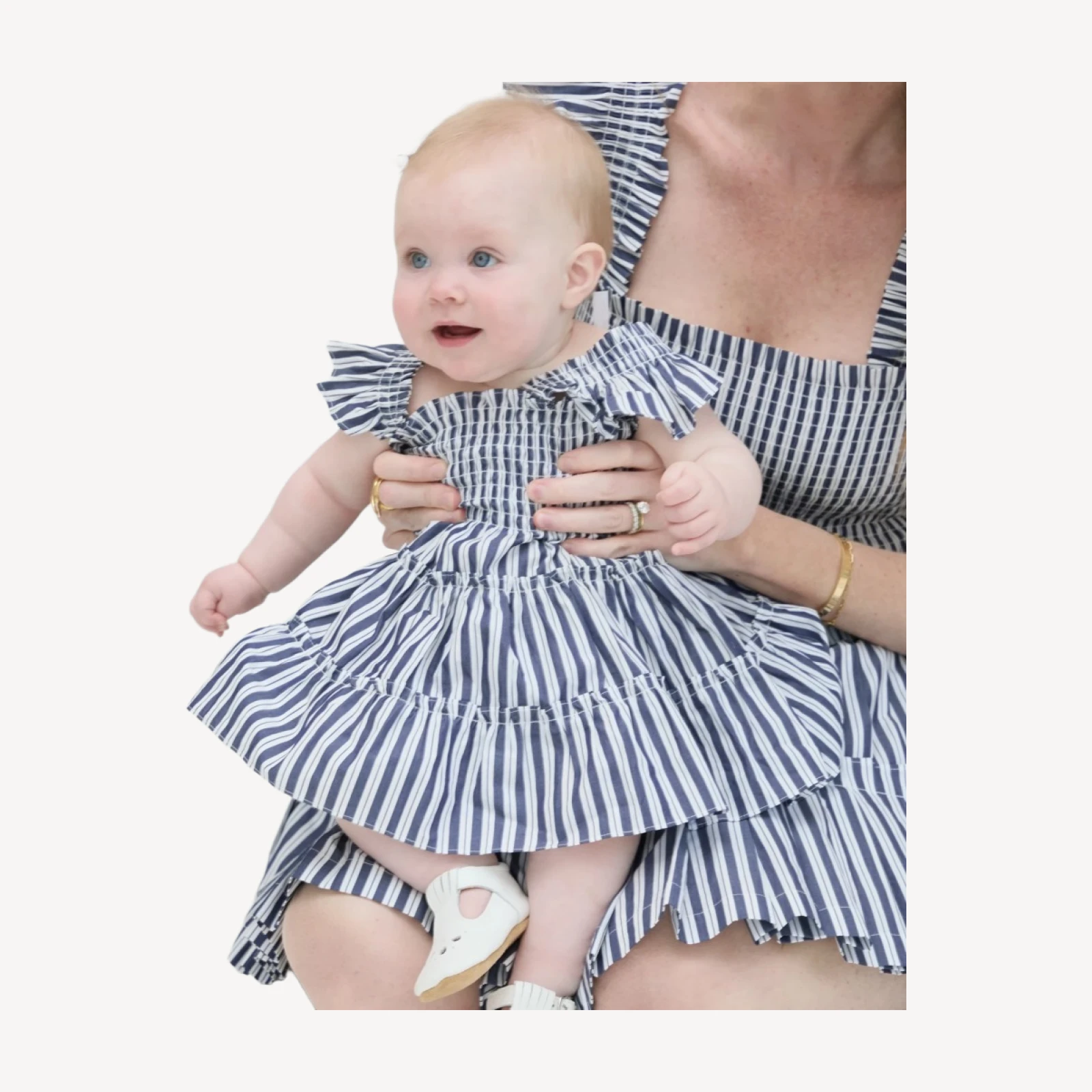 The Baby Ellie Nap Dress - Navy Stripe