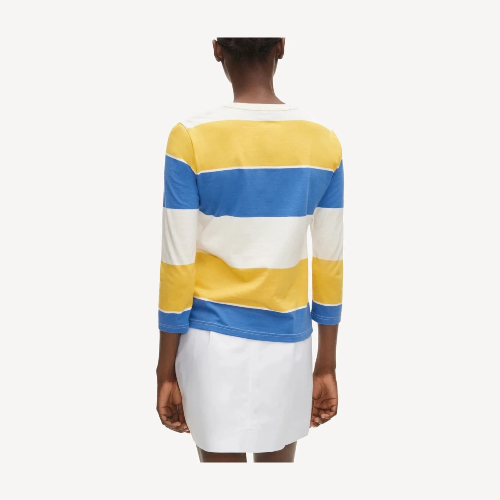 Boyfriend jersey ballet-sleeve top in stripe