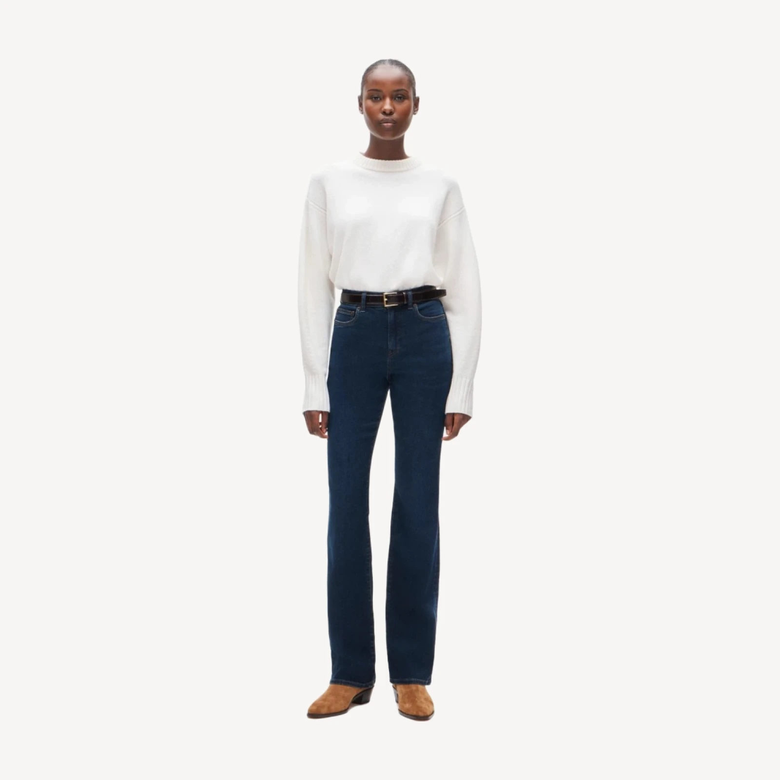 Bootcut jean in super-stretch