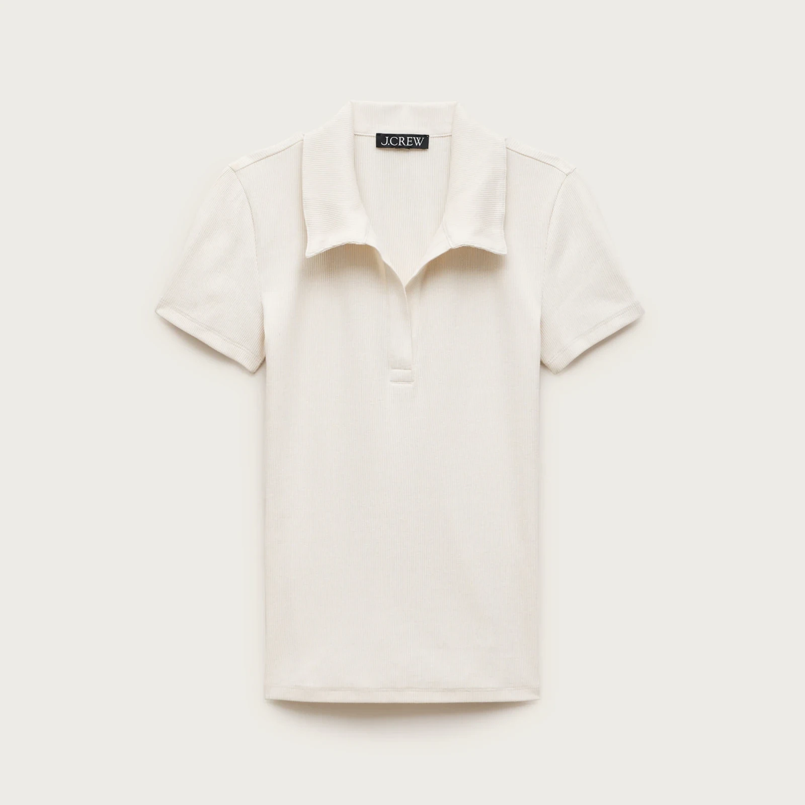 Perfect rib johnny-collar top