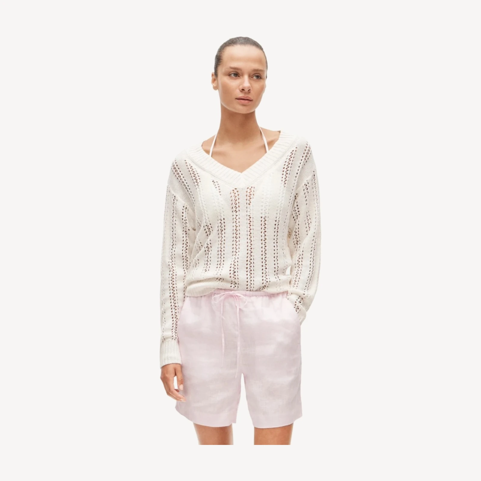 Cosmo short in linen