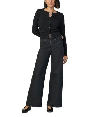 Joe's Jeans Petites The Mia High Rise Wide Leg Jeans in Bewitched, photo 2