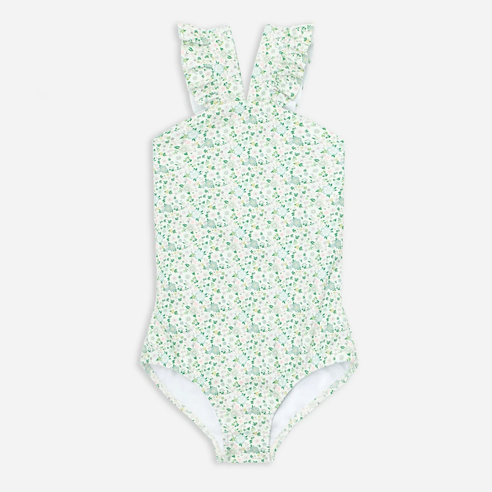 Girls' minnow™ V-neck crossover one-piece