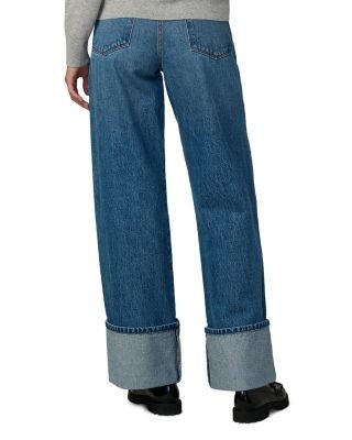 Joe's Jeans The Harlowe High Rise Cuffed Wide Leg Jeans in Classic