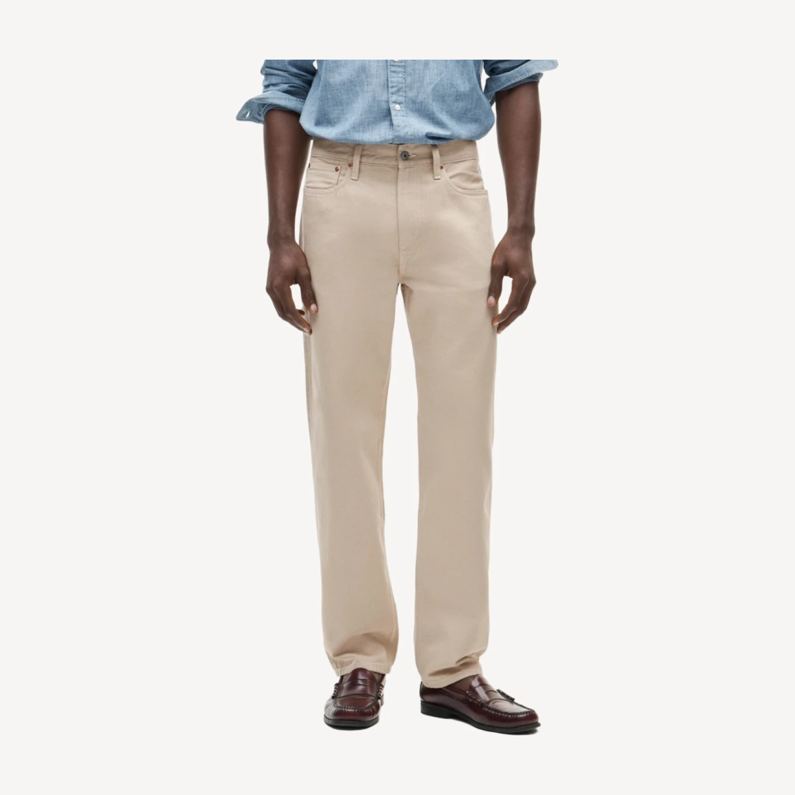 High-rise Straight-fit jean