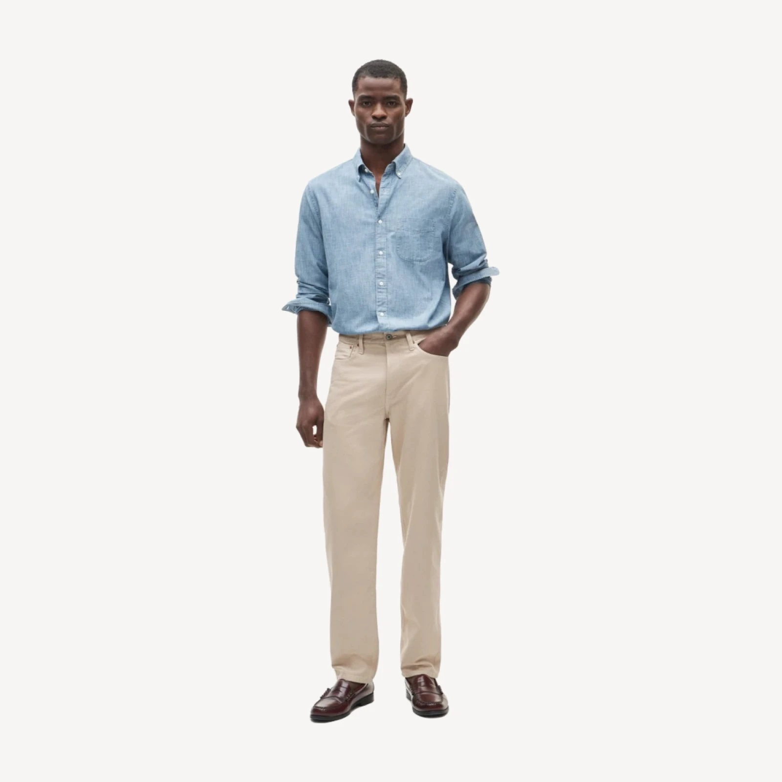 High-rise Straight-fit jean
